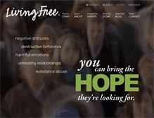 Tablet Screenshot of livingfree.org
